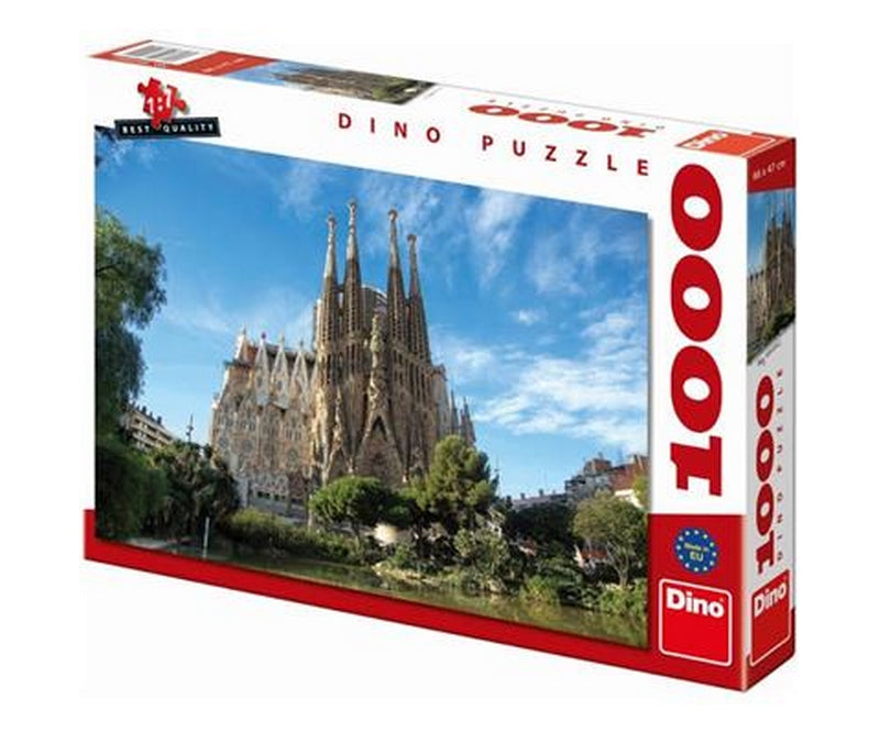 Dino Puslespil 1000 brikker, Sagrada Familia Barcelona Spain