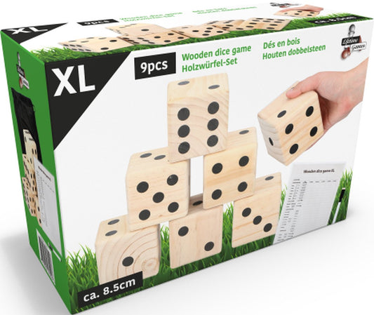 Lifetime Games kæmpe Yatzy - 6 terninger (9x9x9cm)