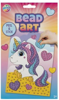 Perle kunst ark A5 Enhjørning