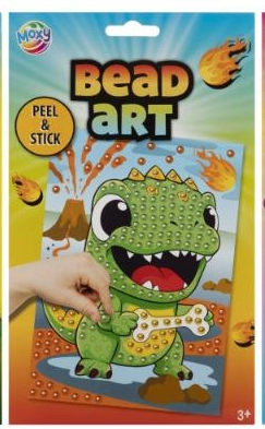 Perle kunst ark A5 Dinosaur