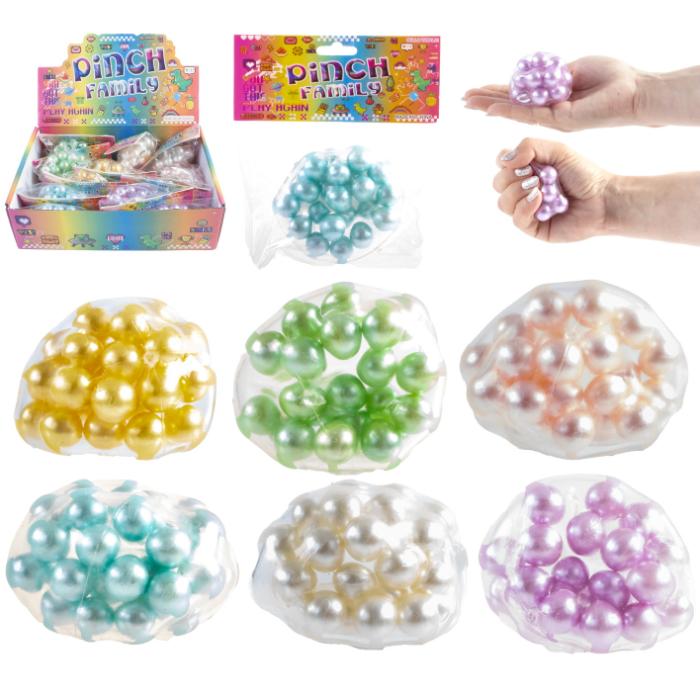 Klemme bold m/perler 7 cm. 98 gr