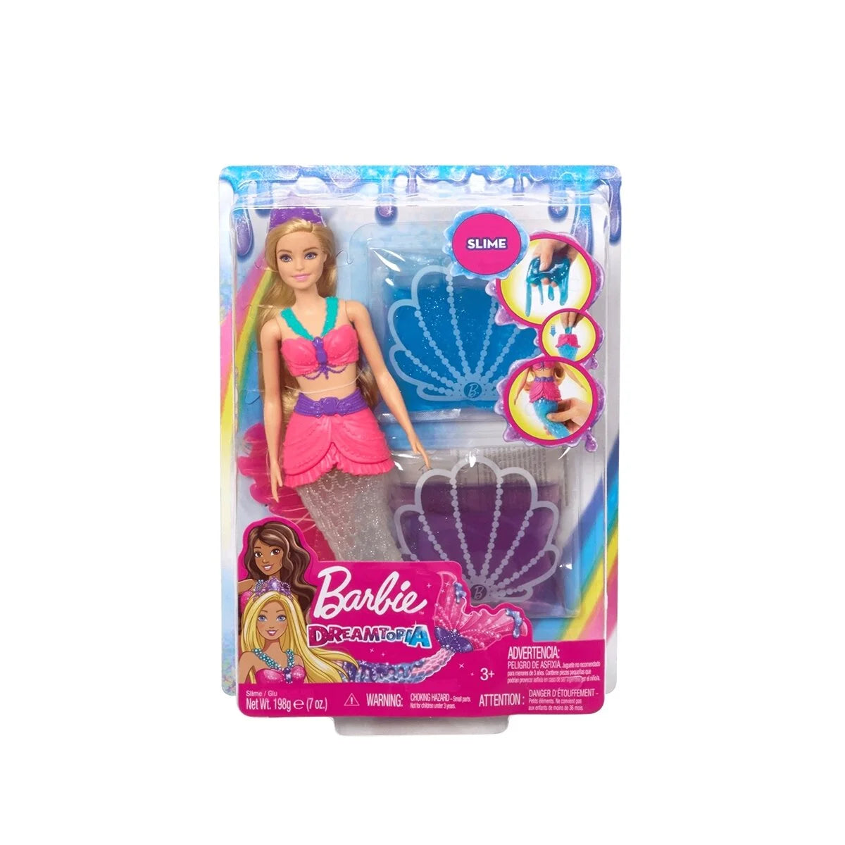 Barbie Dreamtopia havfrue med slim