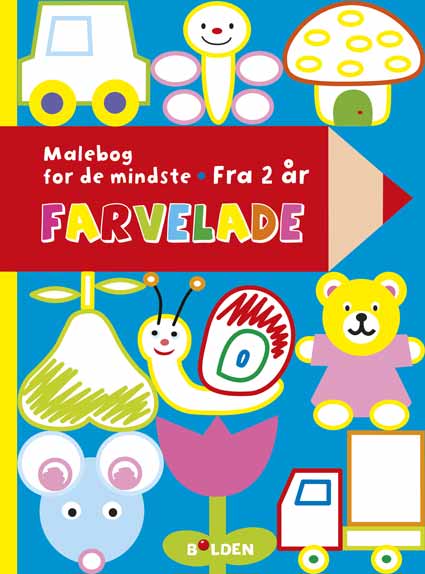 Farvelade Malebog fra 2 år