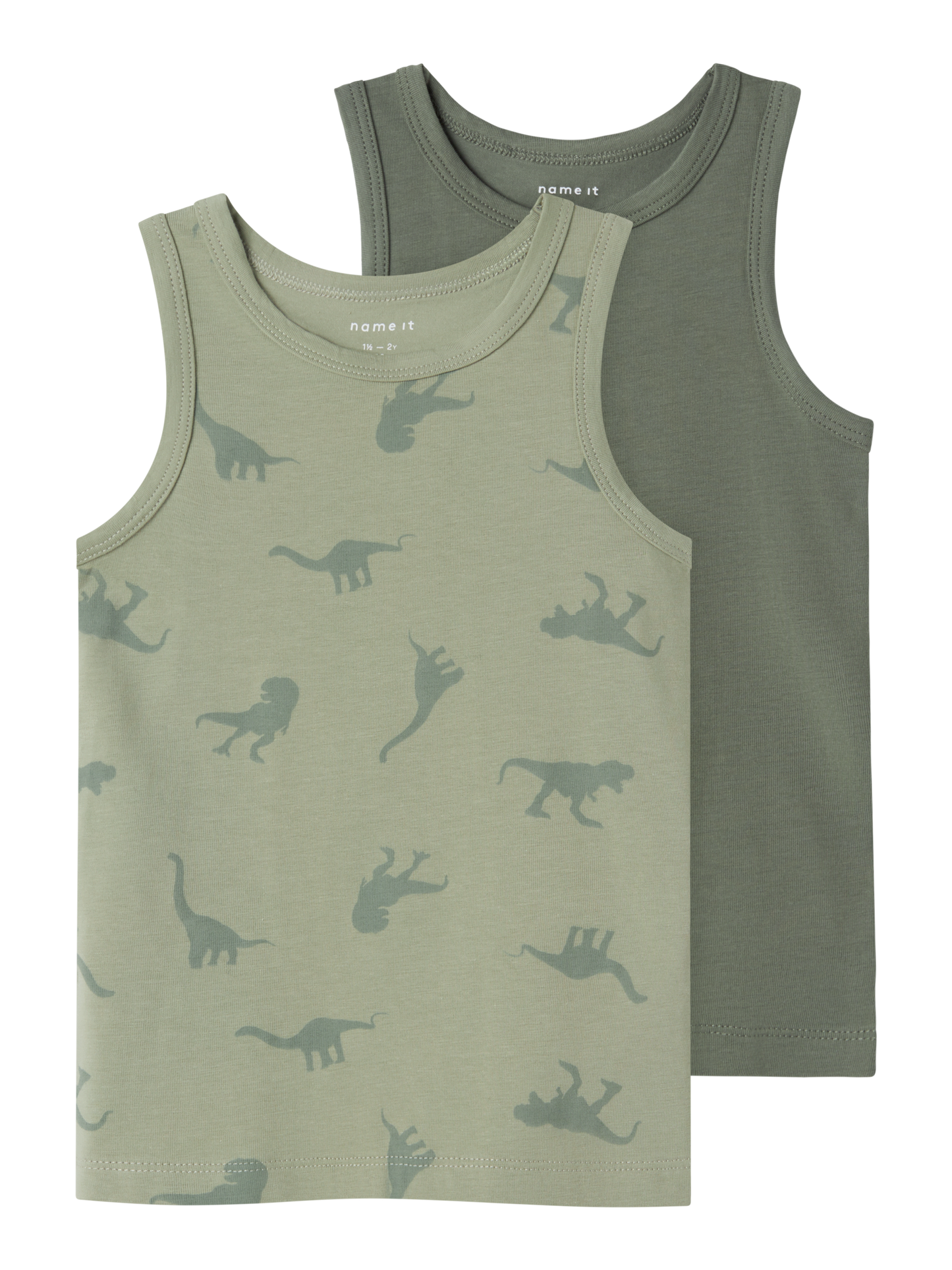 Name It 2 pk tanktop med dino 104 cm