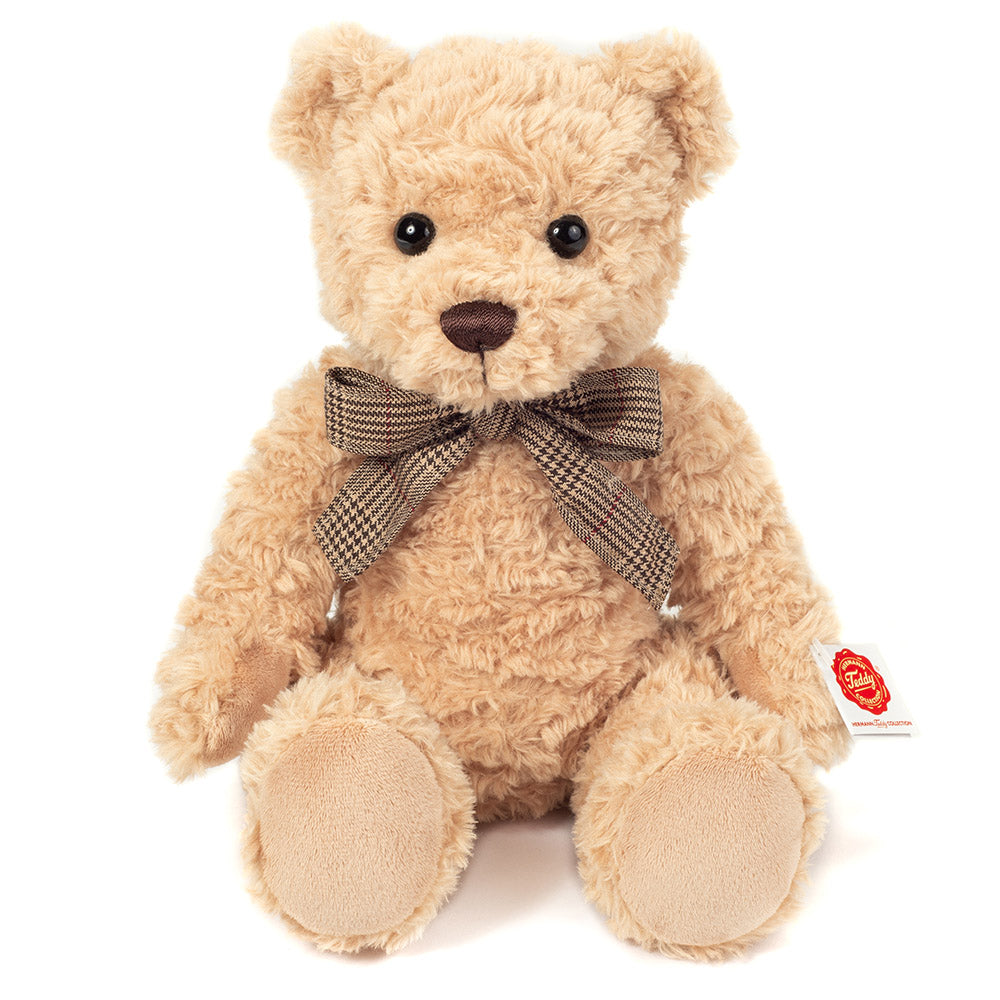 Teddy Hermann - Beige bamse med sløjfe 32 cm