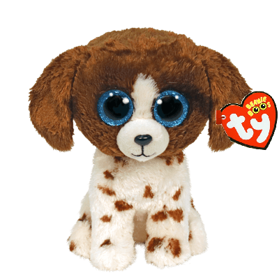 TY Bamse 15 cm. Muddles - brown/white dog TY36249