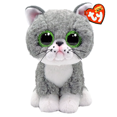 TY Bamse 15 cm. Fergus - gray cat TY36581