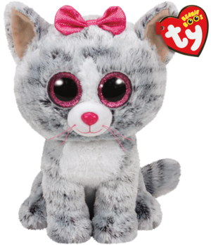 TY Bamse Kiki 15 cm. - grey cat TY37190