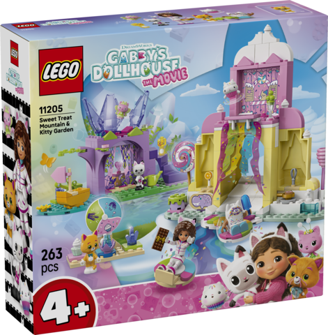 LEGO Gabby's Dollhouse Gane-guf-bjerget og Kattehaven 11205