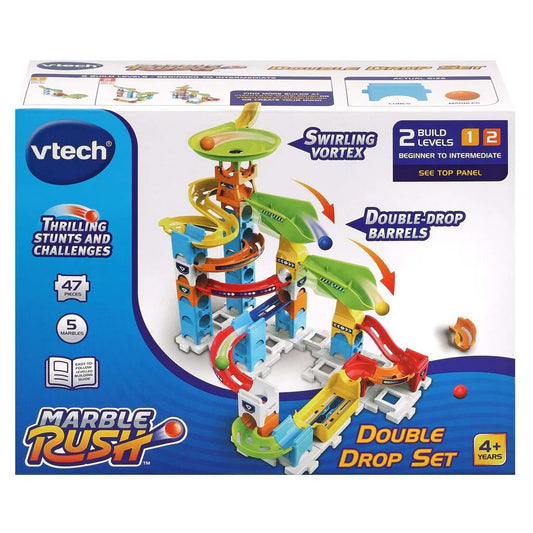 Vtech Marble Rush Double Drop Set, 47 Pcs