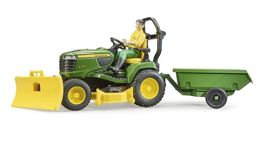 Bruder John Deere Havetraktor Med Trailer Og Gartner