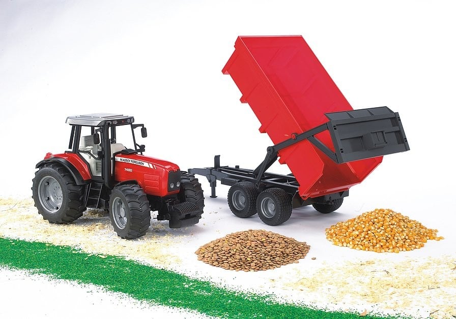 Bruder - Massey Ferguson 7480 med tipvogn