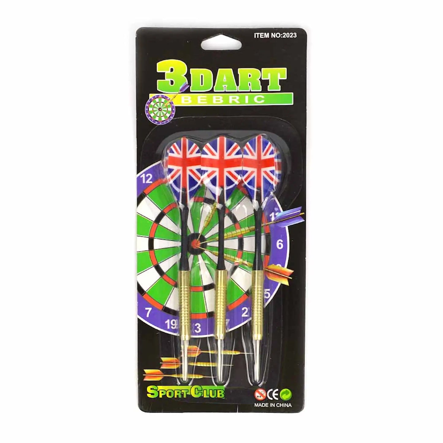 Dart Pile med UK Flag 3 stk.