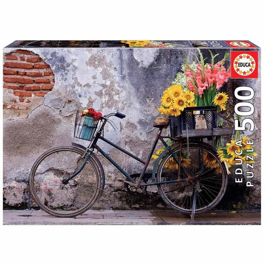 Educa Puslespil Cykel og blomster 500 Brikker