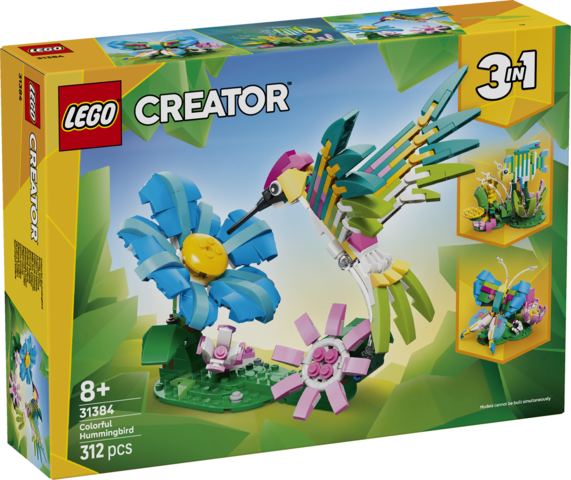 LEGO Creator Vilde dyr: Farverig kolibri 31384