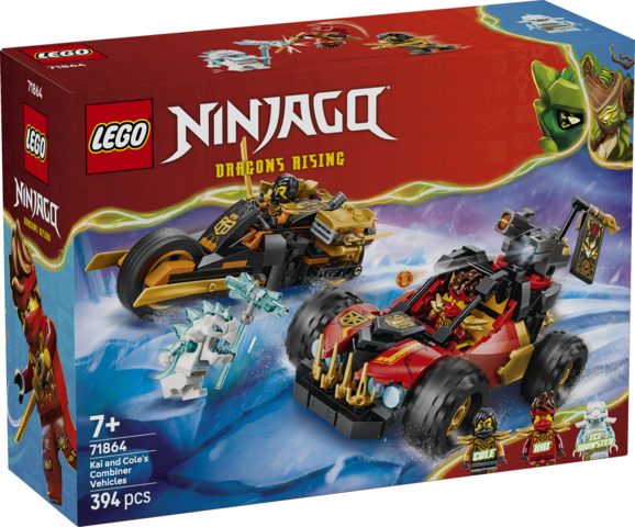 LEGO Kai og Coles kombi-køretøjer 71864