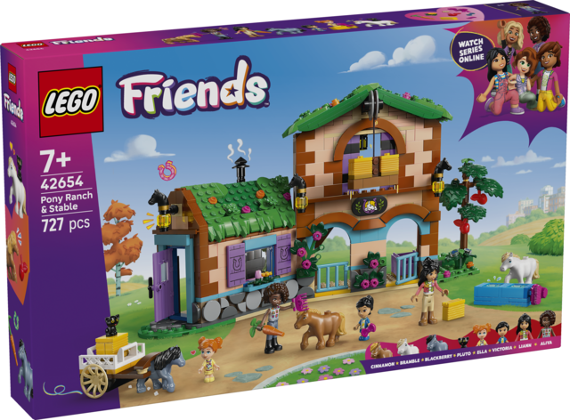 LEGO Friends Ponyfarm og stald 42654