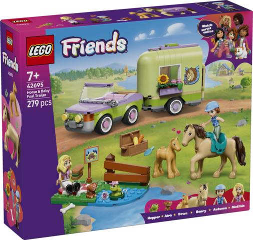 LEGO Friends Heste- og føltrailer 42695