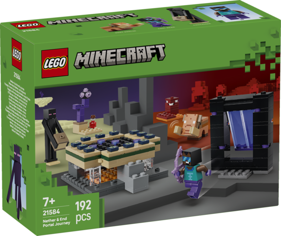 LEGO Minecraft Nether- og End-portalrejse 21584