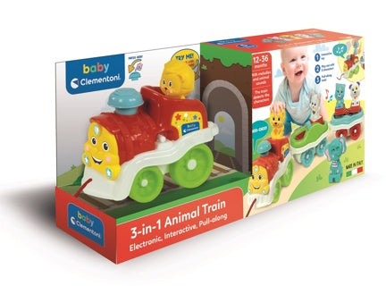 Clementoni 3-IN-1 Animal Train