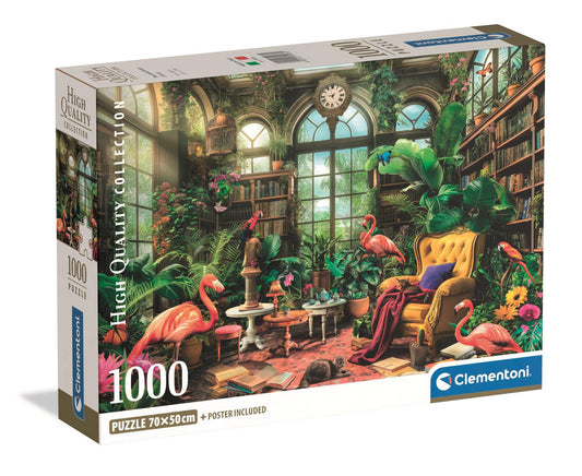 Puslespil HQC The Greenhouse Library, 1000 brikker