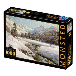 D-Toys Puslespil Winter Landscape in Switzerland 1000 brikker