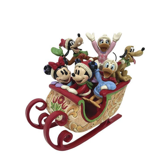 Disney Traditions Mickey og venner på slædetur