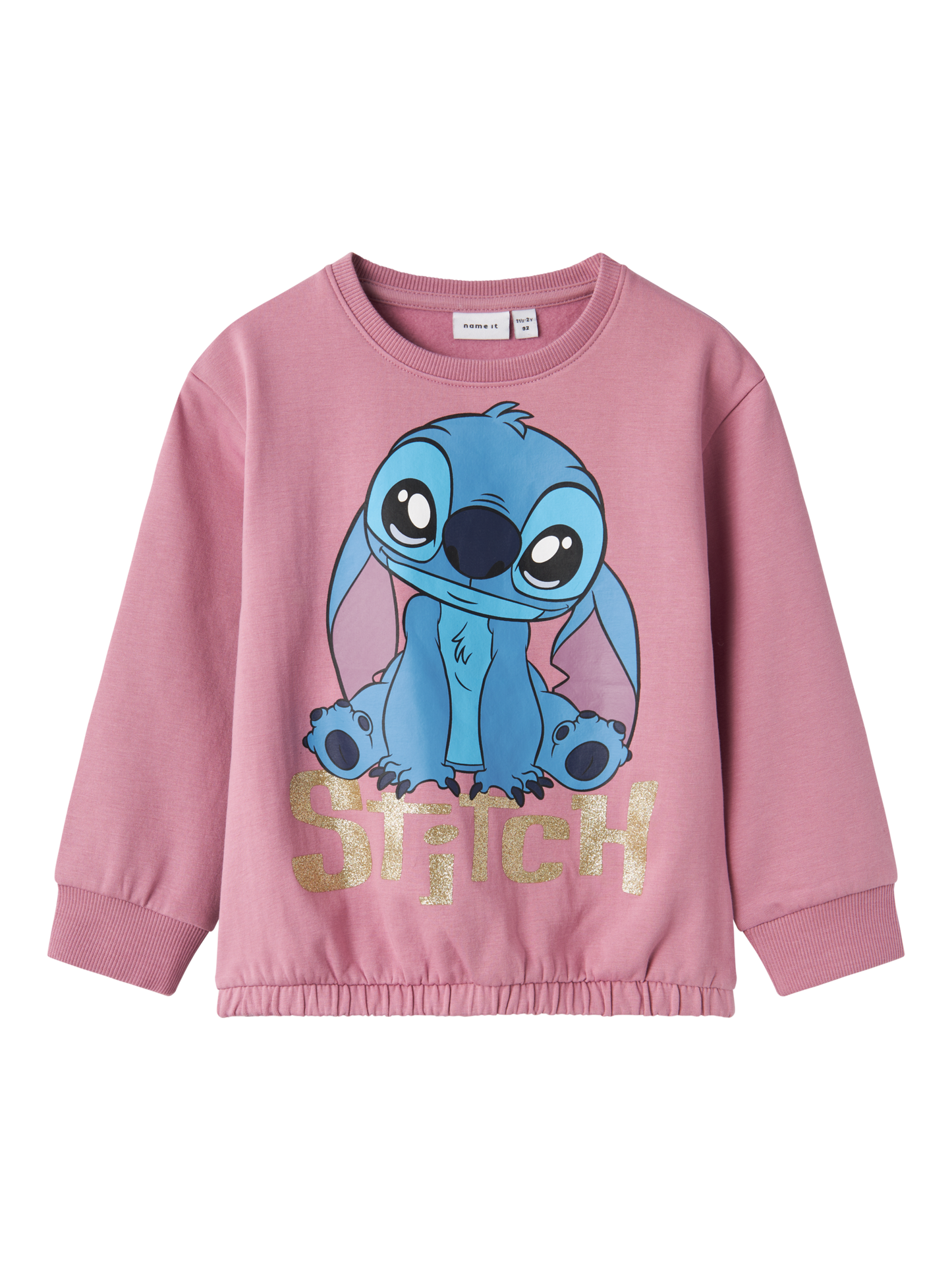 Name It sweat shirt rosa med Stitch 92 cm