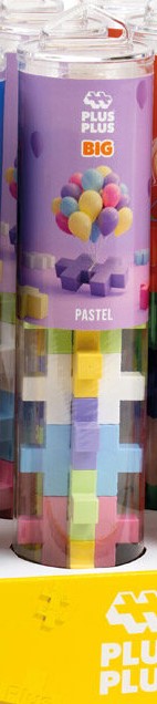 Plus-Plus – BIG Pastel (15 stk. Tubes)