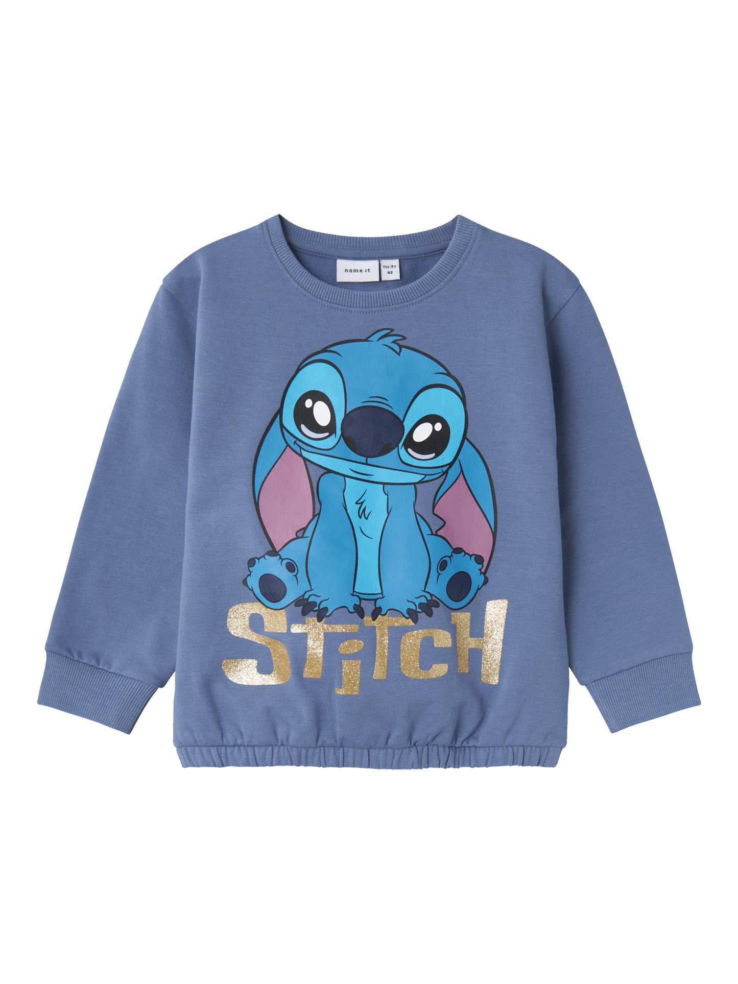 Name It sweat shirt blå med Stitch 92 cm