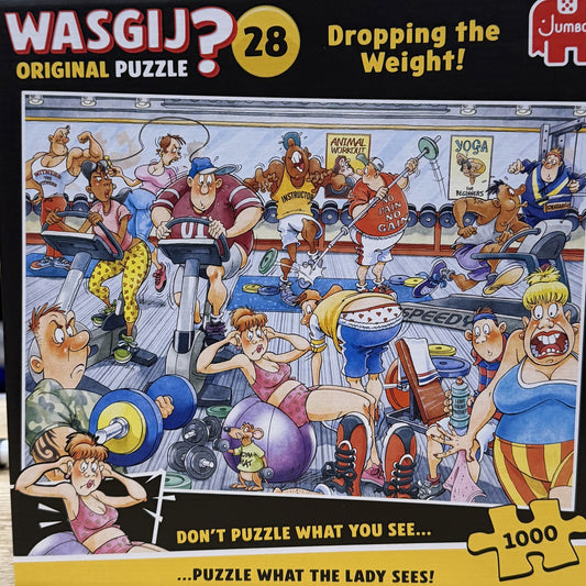 Wasgij Puslespil Dropping the Weight (1000 brikker)