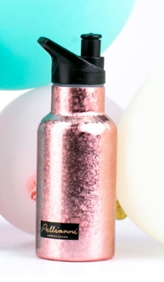 Flaske i rustfrit stål, rose, 350 ml